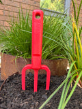 Recycled Plastic Garden Fork - Red