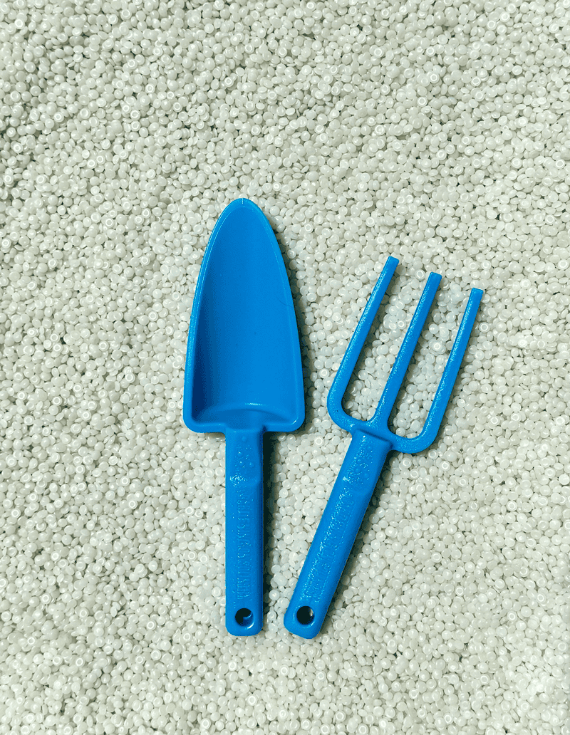 Kids Recycled Plastic Garden Tools, Blue