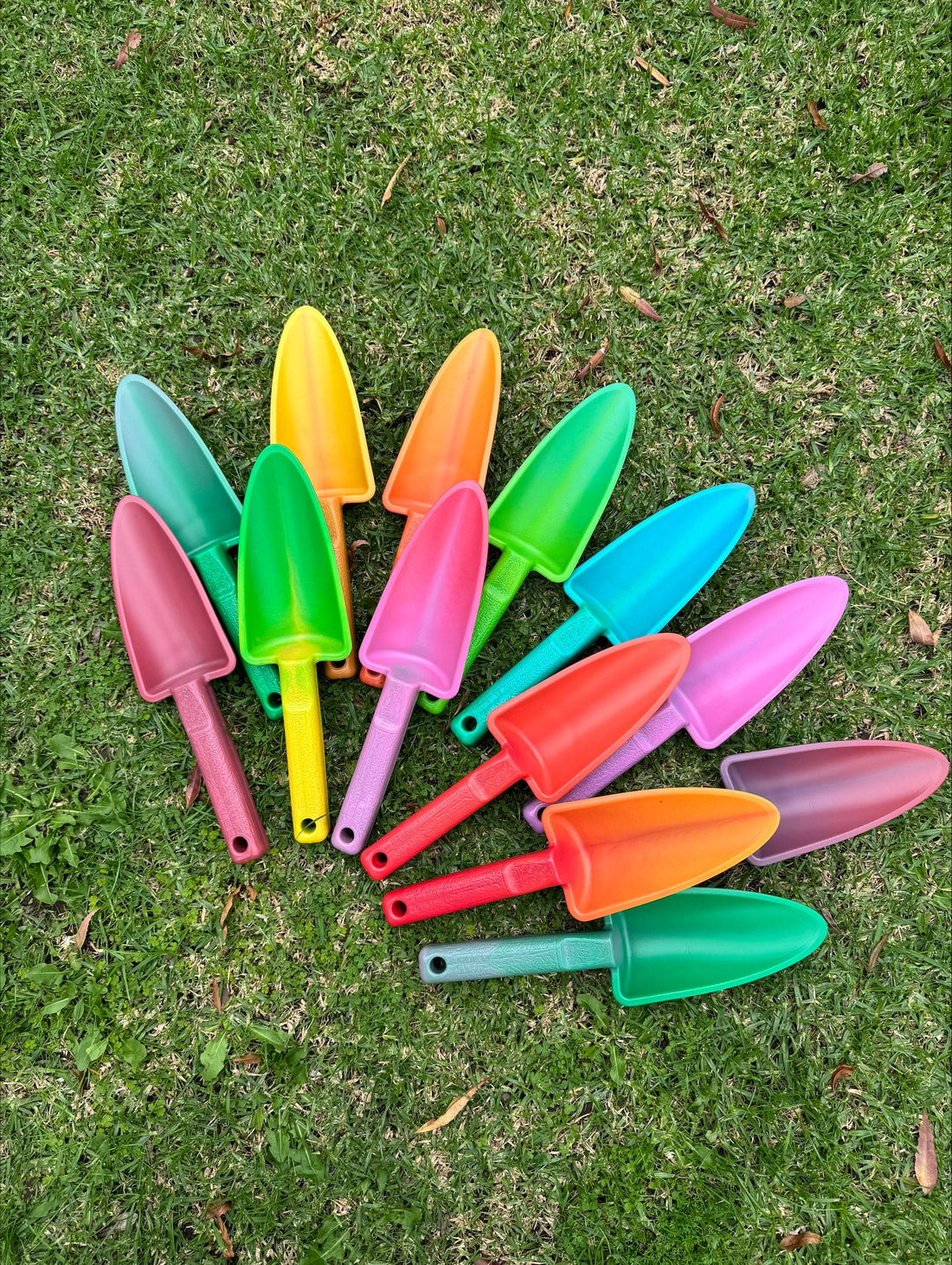 Recycled Plastic Garden Trowel, Multi coloured